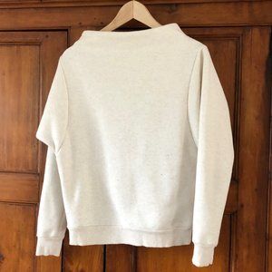 Anthropologie off-white Hepburn-style sweatshirt